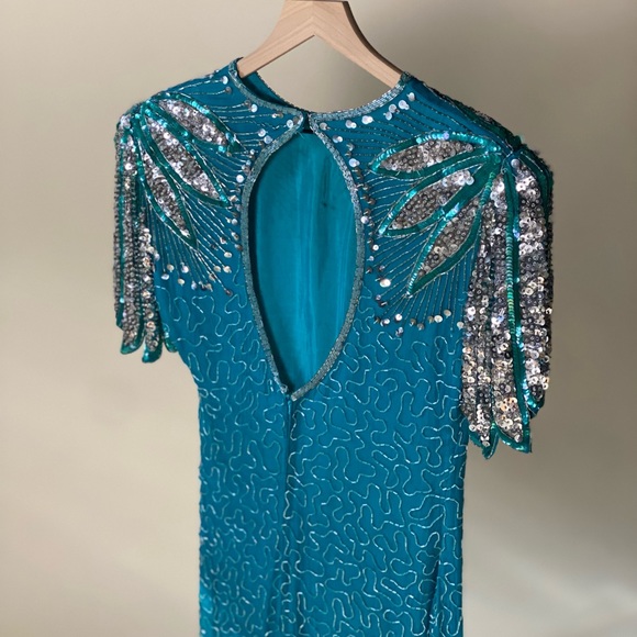 Vintage Lawrence Kazar beaded dress - Picture 7 of 7